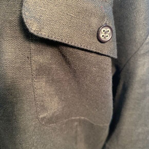 JM Collection Long Black Button Down Dress - Picture 6 of 13